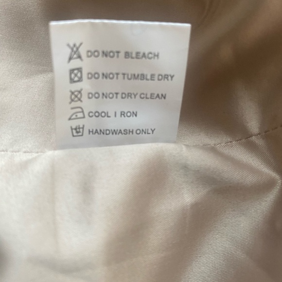 Oh POLLY Beige Satin Lace Slip Nightgown Lingerie Sexy Cocktail Bodycon Dress 4 - Picture 8 of 8